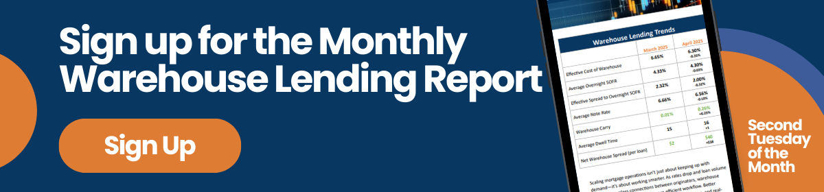 Monthly Warehouse Lending Report Website Banner CTA