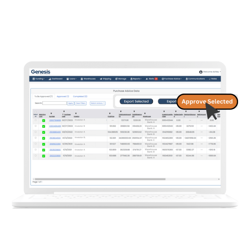Genesis by OptiFunder WMS Purchase Advice Automation